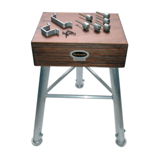 Billot Bois Pieds Aluminium Réglables Blacksmith