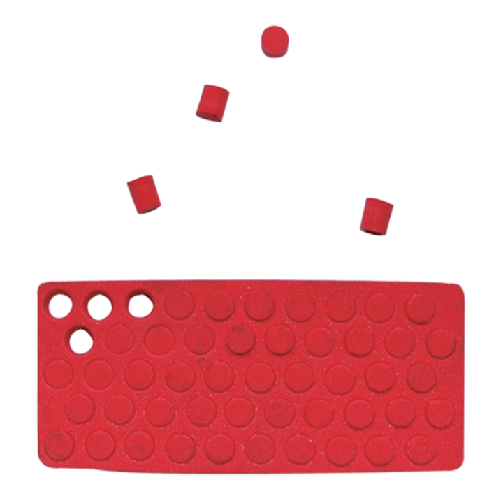 Bouchons mousse plaque de 50