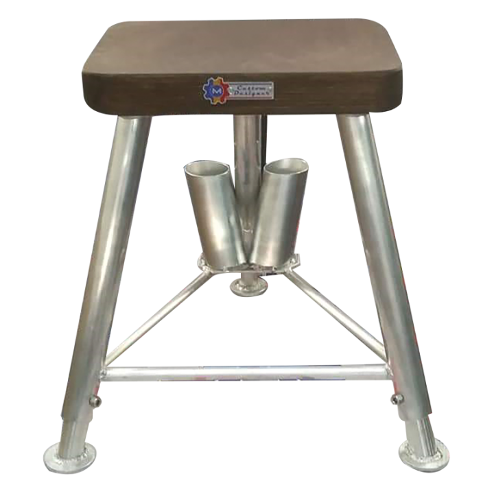 Billot Bois Pieds Alu réglable Custom designer