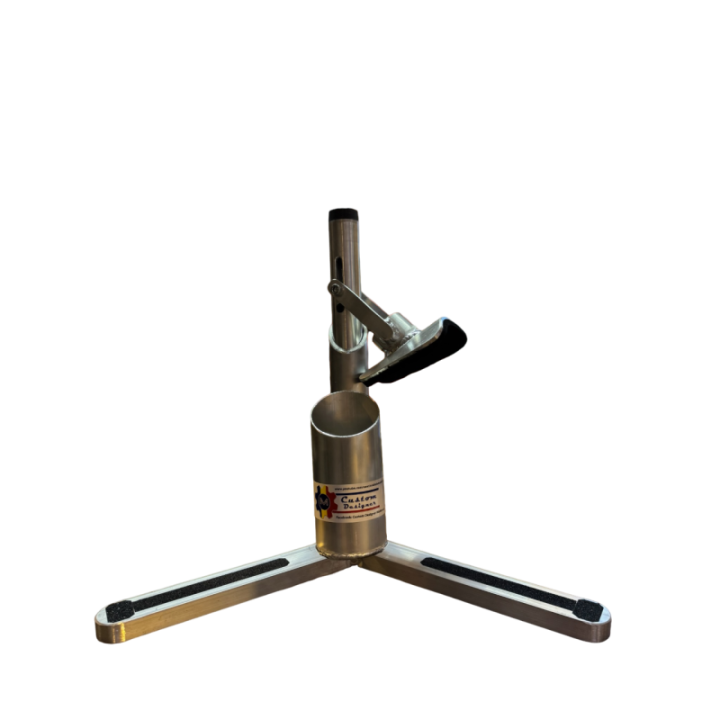 Trépied Alu Régl. avec support post Custom Designer 3 branches